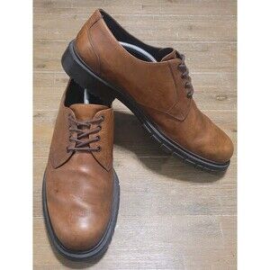 Polo Ralph Lauren Derby Oxfords Plain Toe ASHER Mens Tie Up British Tan Sz 13 D